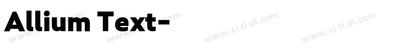 Allium Text字体转换